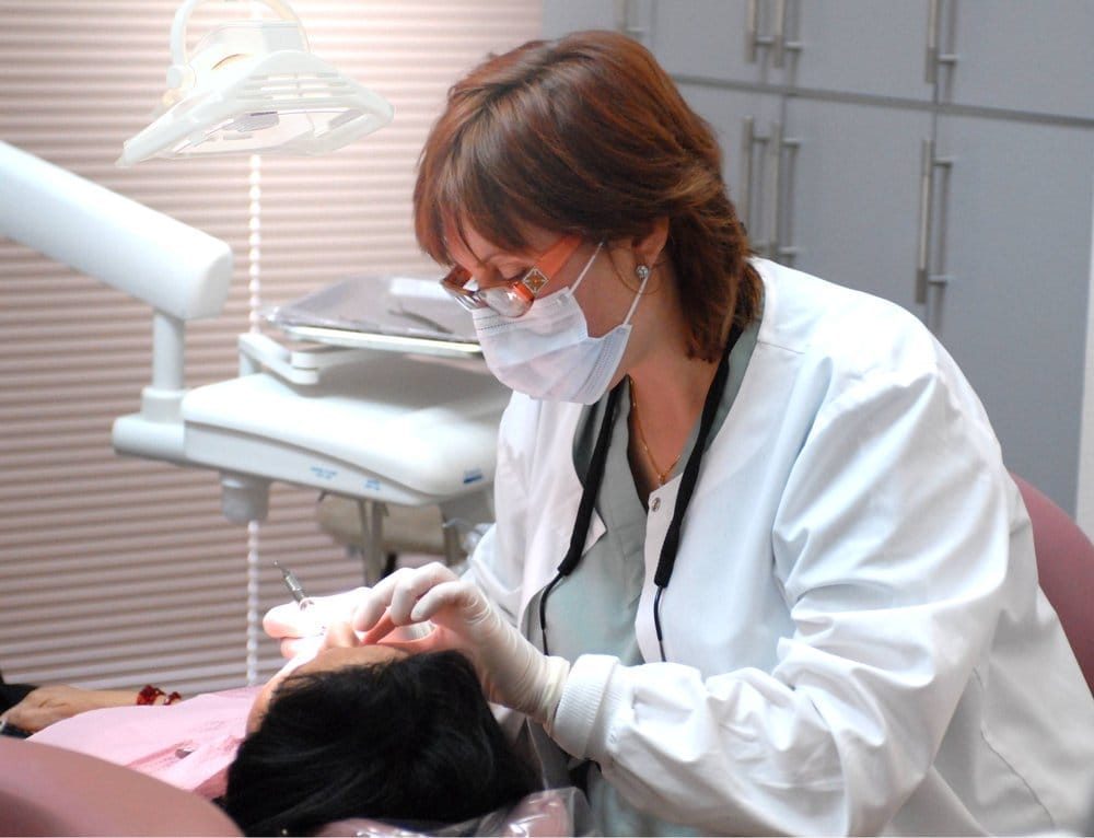 Dr. Prasol treating a patient