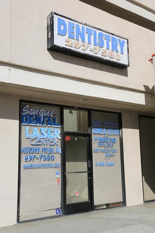 Saugus Dental Laser Center storefront on Bouquet Canyon Road